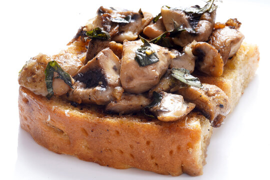 italian mushroom focaccia sandwich
