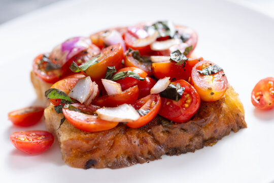 italian cherry tomato focaccia sandwich