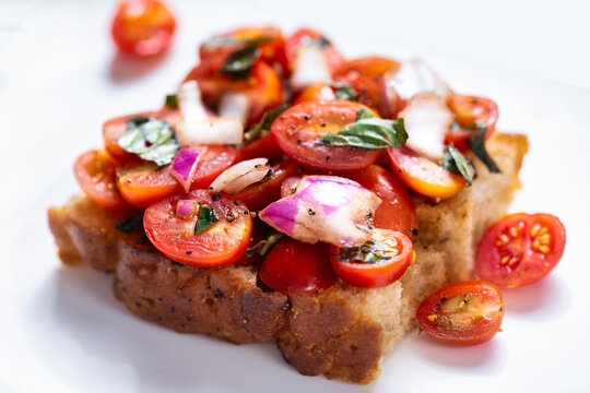 italian cherry tomato focaccia sandwich