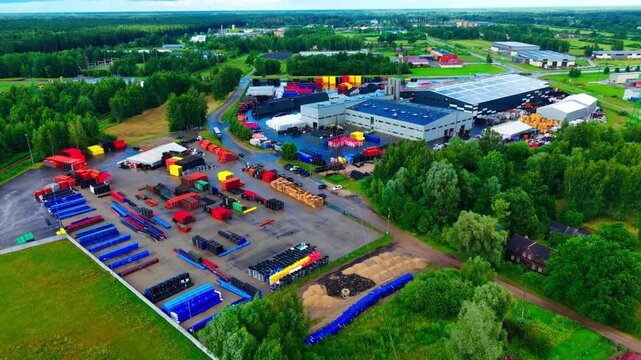 Industrial production site integrates renewable energy, warehouses