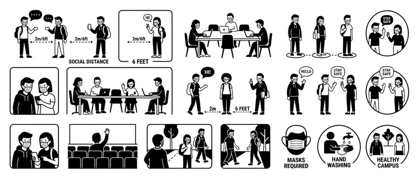 Social Distancing and Safety Guidelines for Students and Campus