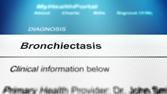  Generic Health Portal with Cough Sickness - Bronchiectasis