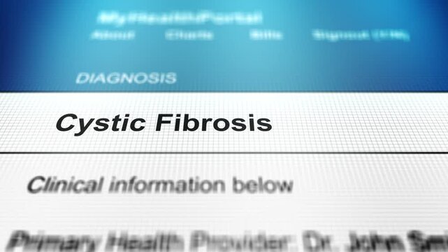 Generic Health Portal with Cough Sickness - Cystic Fibrosis