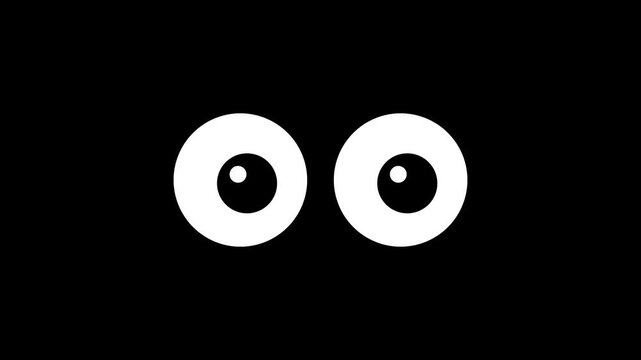 animated eye icon blinking repeatedly 4k