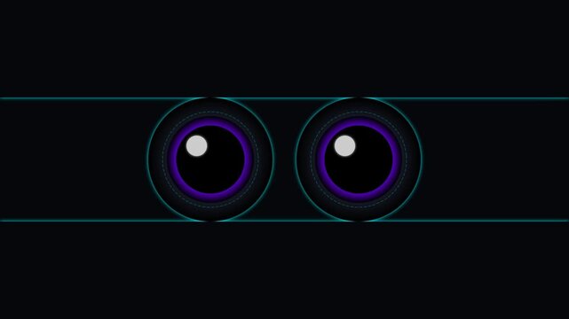 animated eye icon blinking repeatedly 4k