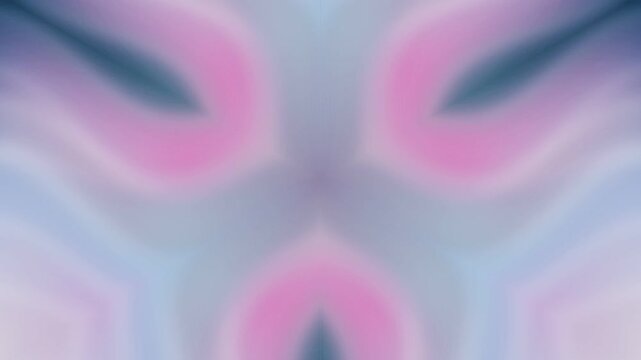 Blurred pink shapes and white lines create a symmetrical, abstract design with soft purple shades suitable for artistic backgrounds or web graphics.