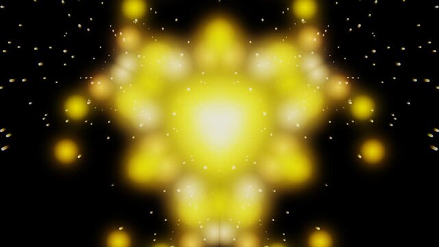 Yellow bokeh spots create cosmic patterns and nebula background designs, ideal for celestialthemed projects and spacerelated designs.