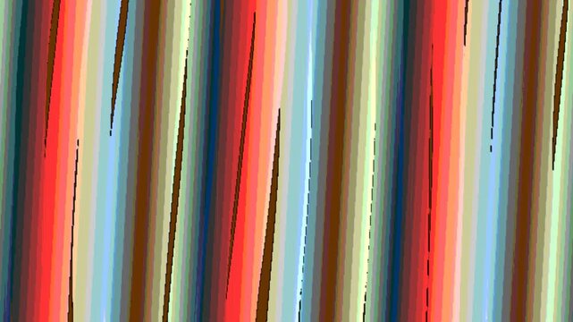 Bright abstract design with vertical multicolored stripes in gradient layers. Suitable for backgrounds, wallpapers, fabric prints, and digital art projects.