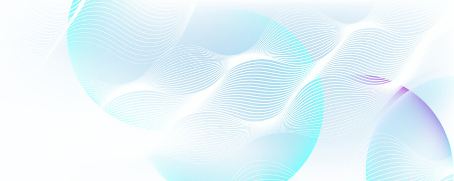 Minimalist blue and white graphic background with gentle gradients and waves, creating a light, airy, and modern look. The simple curves and circles mimic water waves.