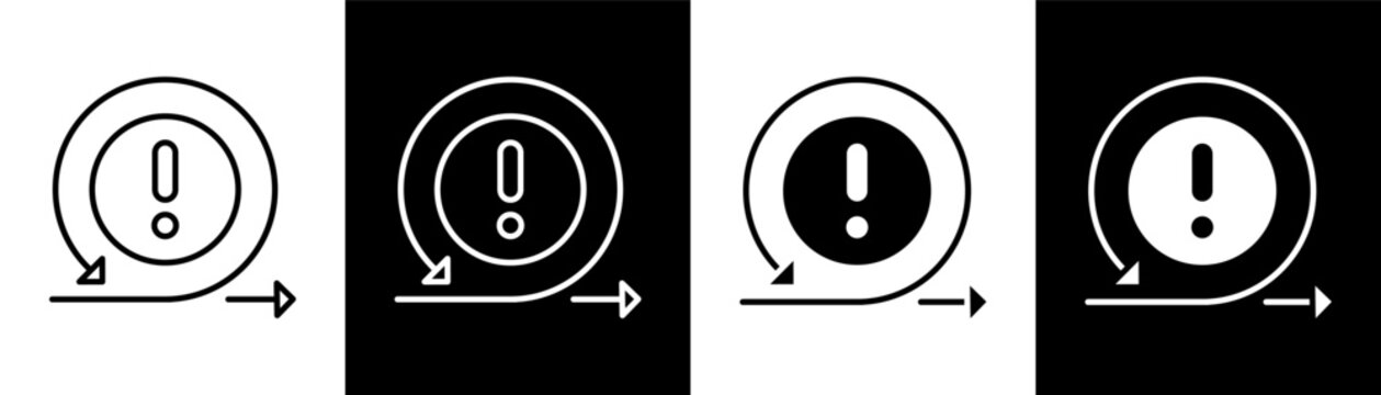 Agile white and black icon set design