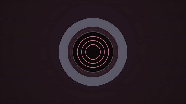 Glowing concentric circles abstract equalizer background technology visualizer pulsing modern futuristic signal wave on dark screen