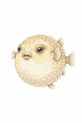 Cute Pufferfish Puffed Ball © DiDi Studio