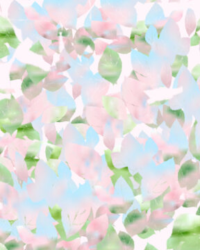 Green mix pink pastel abstract watercolor illustration high quality for wallpaper or background. watercolor splash and liquid wavy line