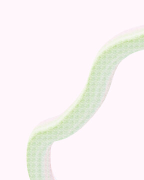 Pink, blue and green wavy lines abstract illustration for high quality wallpaper or background. hand draw with watercolor
