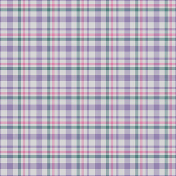 Pink Daisy Plaid Seamless Repeat