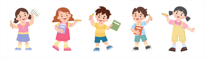 little kids activity set with stationery