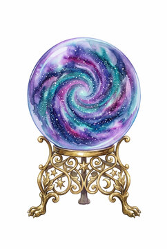 Oracle Crystal Ball Galaxy Vortex