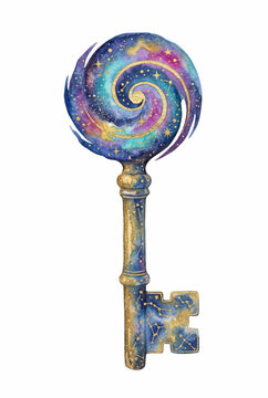 Mystical Key Universe Galaxy Spira