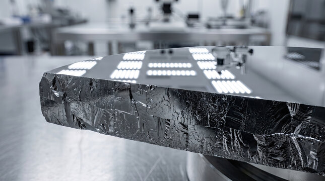 Polished silicon wafer ingot section for semiconductor manufacturing