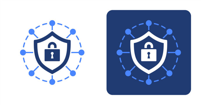 Cyber Safety icon, with contrast background.