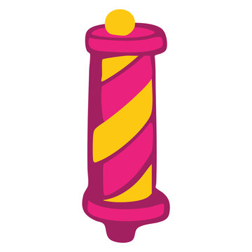 Barber Pole Illustration Icon