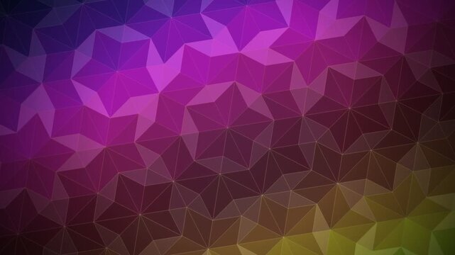 Abstract Geometric Star Pattern With Low Poly Triangles