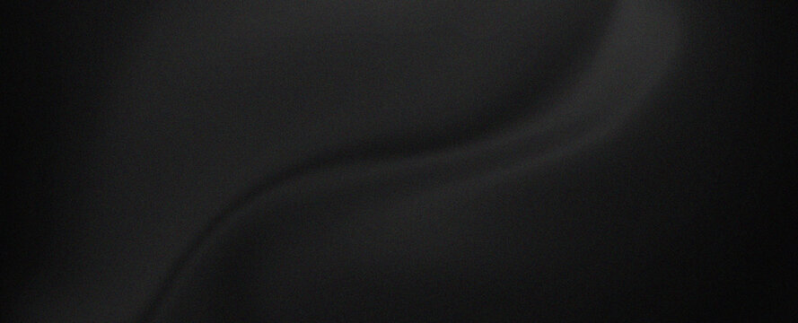 Subtle Black Fabric Wrinkle, Moody Dark Minimal Background. with Film Grain.
