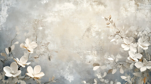 Soft Focus Floral Background With Gentle Blossoms And Pastel Colors.