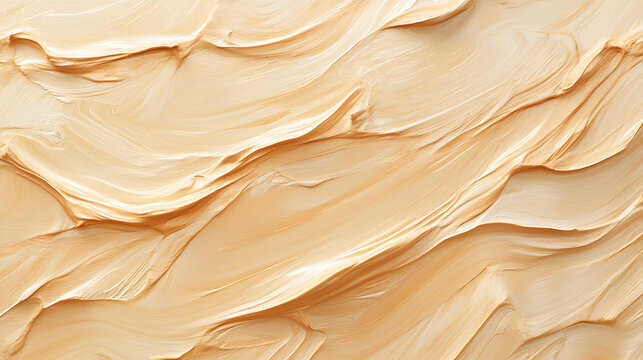 Abstract Cream Swirl Texture Background With Soft Artistic Patterns.
