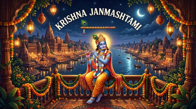 Krishna Janmashtami, Gokulashtami is Hindu festival that celebrates the birth of Krishna, the eighth avatar of Vishnu.