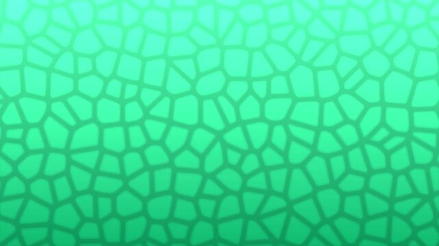 Mint green abstract mosaic background with detailed voronoi geometric pattern, cobblestone cell texture, and soft light gradient.