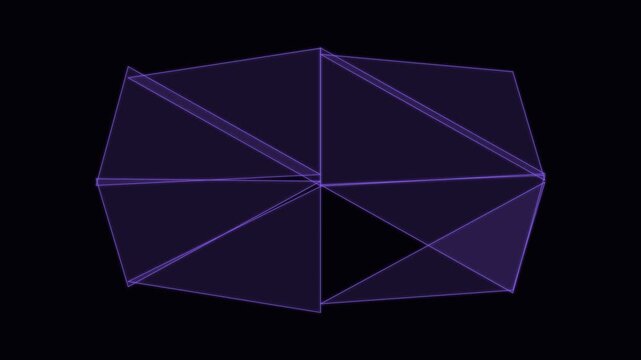 Dynamic Triangular Mesh Web - HSL Color Cycling Polygon Loop