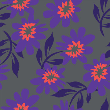 seamless pattern with flowers