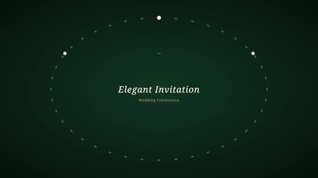 Luxury Floral Frame &ndash; Emerald Botanical Wedding Motion Background

