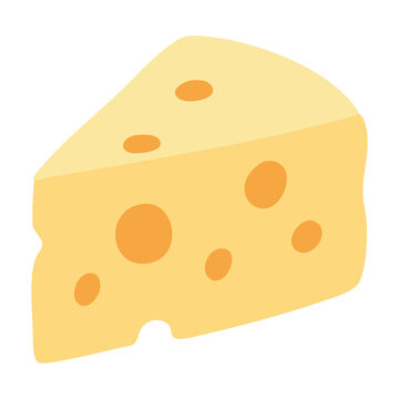Cheese Slice Dairy Illustration