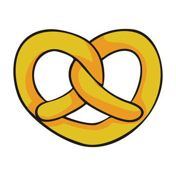 Pretzel Bread Illustration