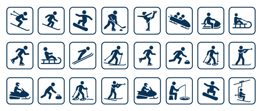 Winter Sports Icons Collection