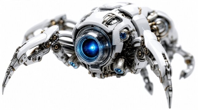 Macro Close Up of Medical Nanobot Machine