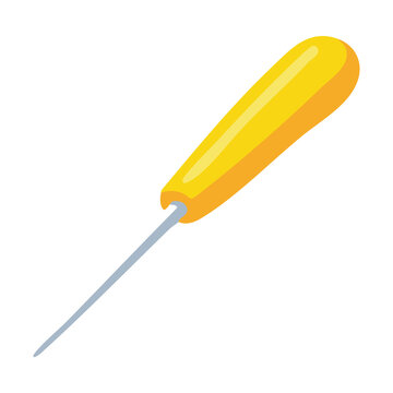 Seam Ripper Flat Icon Illustration