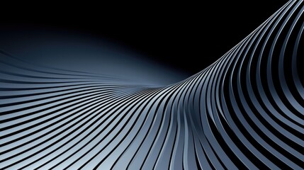 Naklejka premium Abstract design featuring numerous parallel, undulating lines.