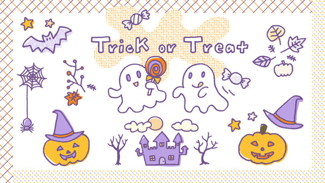 Halloween character and merchandise sets