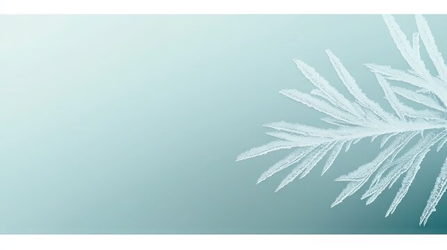 Delicate ice crystals pattern on a frosted pane.