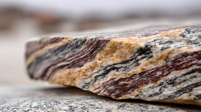 Close up of natural copper veins embedded in bedrock, rich copper metallic luster, realistic geological rock texture, emphasizing advanced energy storage materials and strategic mineral significance