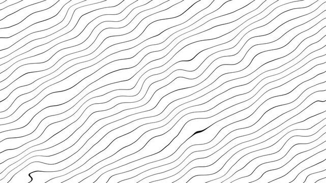 Abstract dark wavy lines loop slow motion background. Abstract 4k. Motion graphic. Dynamic backdrop. Gold color. Grey abstract curved wavy lines on black background. 