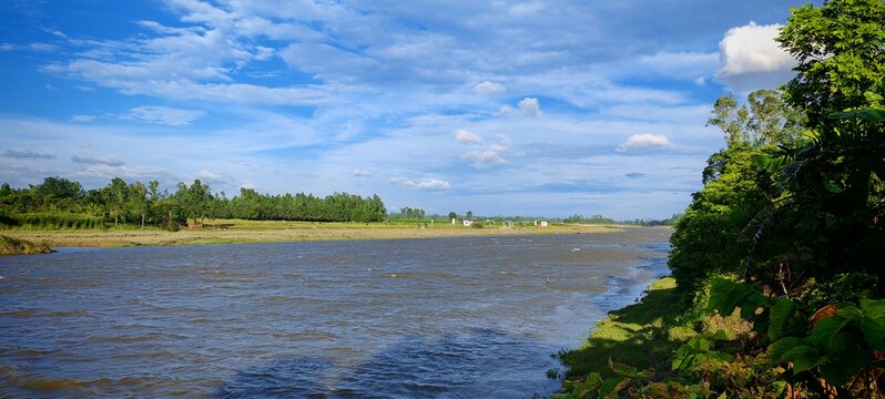 blue sky with clouds
