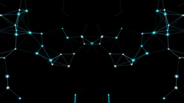 blue plexus network constellation motion graphic