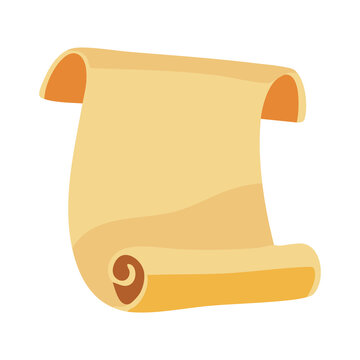 Legal Scroll Paper Icon Illustration