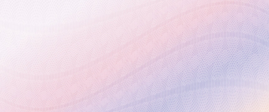 Guilloche watermark vector texture. Gradient cheque watermark for certificate, voucher, money vector illustration