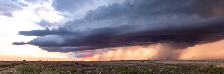 Fototapeta premium Impacts of Climate Change. El Niño, the environment, rising global temperatures. Pollution and devastating storms featuring tornadoes and strong winds. Uncontrolled weather. Web banner, copy space.
