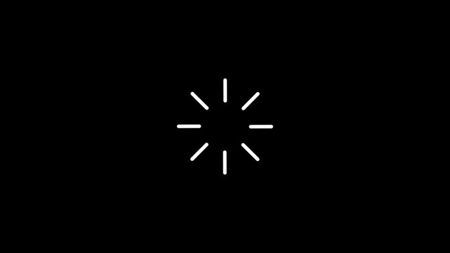 Star Burst Click Effect Animation on Transparent Background with Alpha Channel